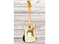 Fender Custom Shop 1961 Stratocaster Super Heavy Relic 3A RW Aged Olympic White 3TSB Fender Custom Shop 1961 Stratocaster Super Heavy Relic 3A RW Aged Olympic White 3TSB